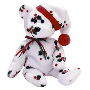 Ty 1998 Holiday Teddy Bear Button Nose 5" Jingle Beanie 2001 Boys Girls 3 Ct for sale online
