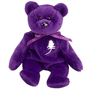 purple bear beanie baby
