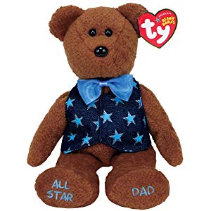 All Star Dad 2005 8in Ty Beanie Babie Fathers Day Bear MWMT 40359 for sale online 