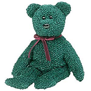 2001 Holiday Teddy Retired 8in Ty Beanie Babie Green Christmas Bear 3up 4395 for sale online 