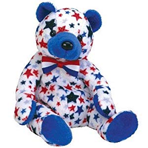 7.5 inch TY Beanie Baby BLUE the Bear Internet Exclusive MWMTs Stuffed Toy 