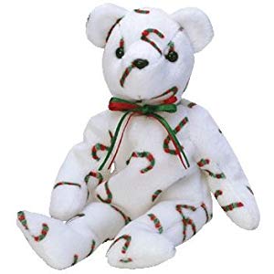 Ty Beanie Babies Cand-e Christmas Bear Exclusive MWMT 