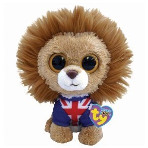 MWMT Ty Beanie Boos  ~ HERO the Lion UK Exclusive 6 Inch Solid Eyes Version 