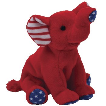 republican elephant beanie baby