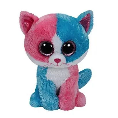 PINK, BLUE & WHITE  CAT JUSTICE Exclusive 6" M/Mint tag Ty Boo FIONA RARE 