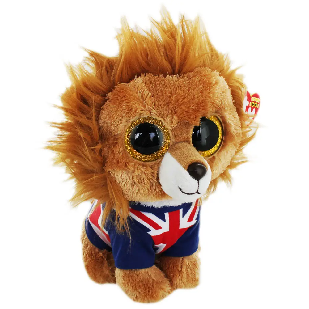 Ty Beanie Boo Boos 36055 Hero The Lion Solid Eye Regular 15cm for sale online 