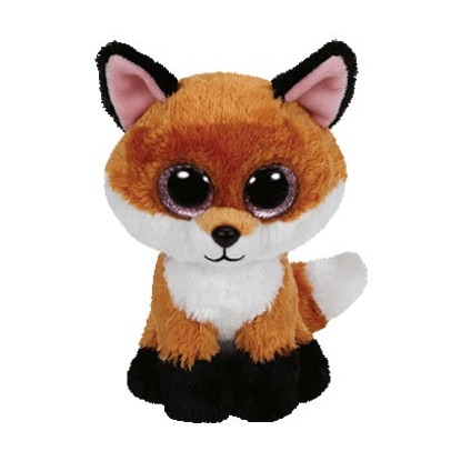 Ty® 9" Slick Beanie Boo's® Medium Sparkly Eyes Red Fox FROM OUR WOODLANDS STOCK 