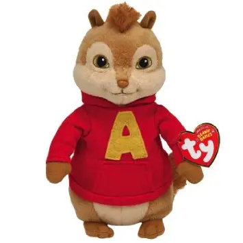 MWMT Chipmunk from Alvin and the Chipmunks Ty Beanie Baby ~ THEODORE 6.5 Inch 