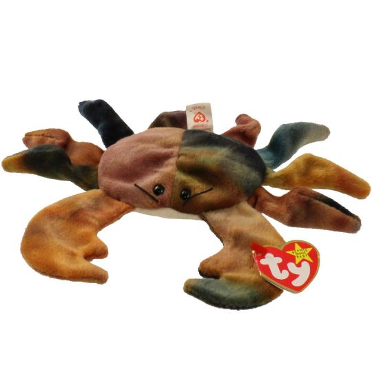 Retired Ty Beanie Babies Claude the Crab Ty Dye by Beanie Babies 