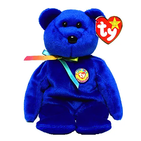 TRADEE the e-Bear - MWMTs Internet Exclusive TY Beanie Baby 8.5 inch