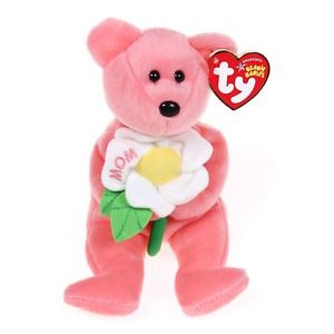 Ty Beanie Baby Dearly The Bear With Tag Retired DOB April 14th 2005 for sale online 
