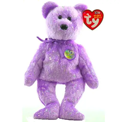 Beanie Baby Ty 2003 Purple Toast The Bear Pre Owned Never Au102 for sale online 