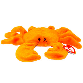 TY Beanie Babies BBOC Card DIGGER the Orange Crab NM/Mint Series 4 Common 