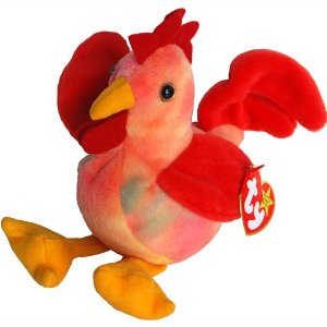 Ty Beanie Baby DOODLE The Rooster 4th Generation 3rd Tush Tag PVC 1996 for sale online 