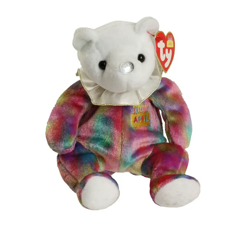 2001 Ty Beanie Baby Babies Original April Birthday Bear 1st Series Retired 4391 for sale online 