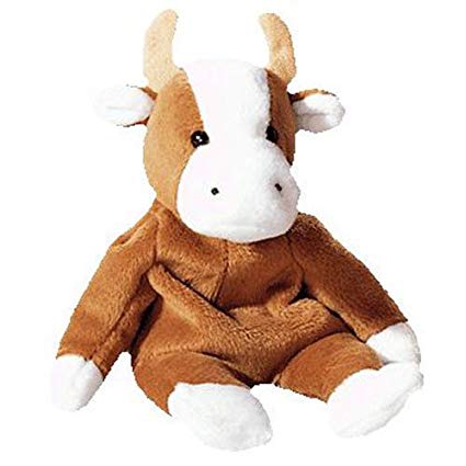 Ty Beanie Babies Bessie The Cow 1995 4th Generation MWMT for sale online 