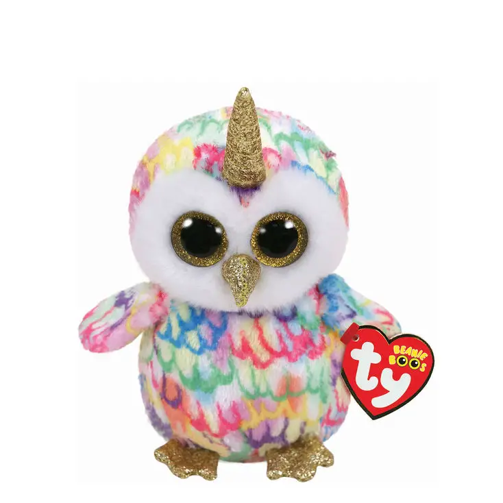 TY Beanie Boos 6" ENCHANTED Unicorn Owl w/ Horn Plush Stuffed Animal Toy MWMTs 