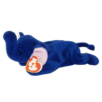 Ty Beanie Buddy Peanut The Elephant Royal Blue for sale online
