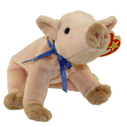 Knuckles 1999 Ty Beanie Babie 6in Pink Pig 3up Boys Girls Code 4247 for sale online 