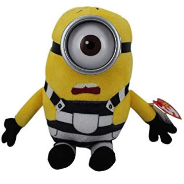 NEW 6 Inch Despicable Me 3 Movie Ty Beanie Baby Babies~ CARL the Minions 