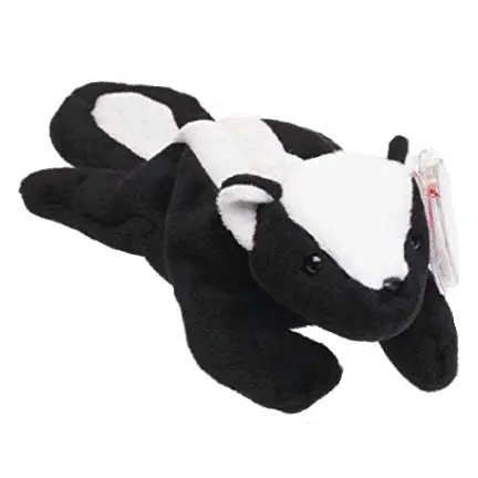 Details about   Ty Beanie Baby Stinky Skunk 2-13-1995 Both Tags Attached PE Pellets 