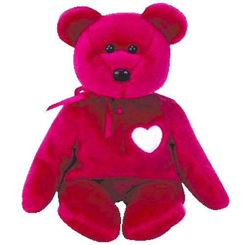 Ty Beanie Babies Valentina Bear Valentine Baby NEW Retired Stuffed Plush Toy NWT 