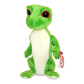 Black/Green Eyes Version MWMT 7 Inch Ty Beanie Baby ~ GUS the Gecko 