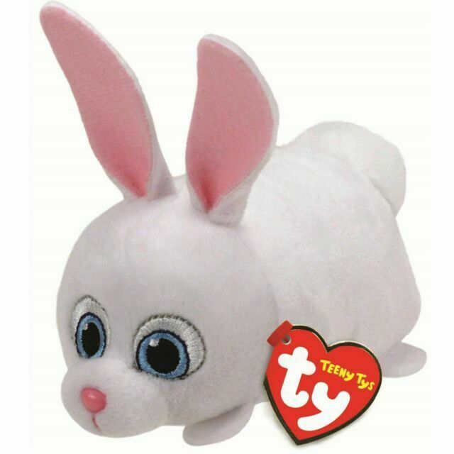Teeny Tys Collection Secret Life of Pets Bunny Snowball Stackable Plush Toy 
