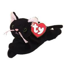 Zip the Cat - All Black : Beanie Babies 