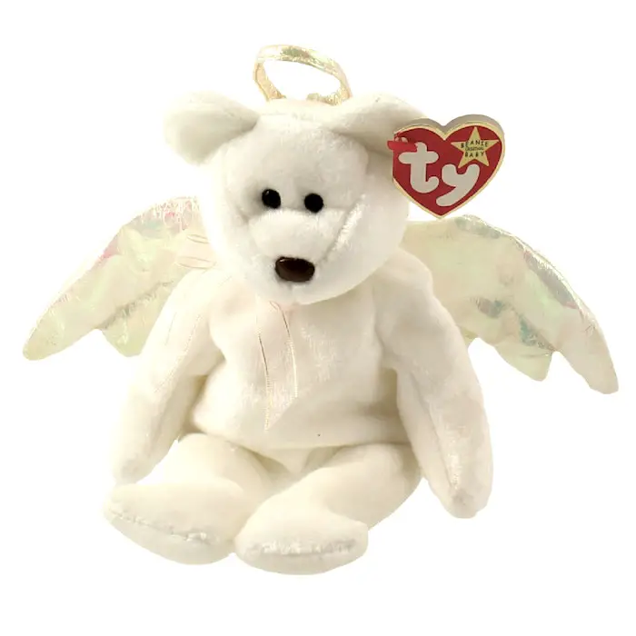 MINT with MINT TAGS TY HALO the ANGEL BEAR BEANIE BABY 