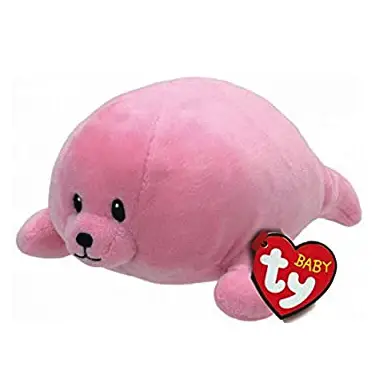 pink seal med 13" Baby Ty Doodles 
