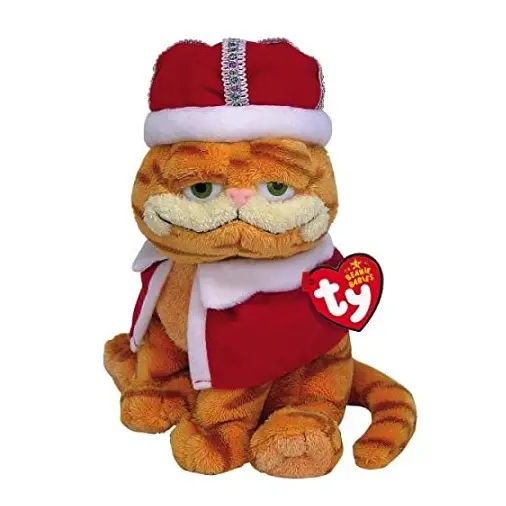 MINT with MINT TAGS TY HIS MAJESTY GARFIELD BEANIE BABY GOOD TO BE KING 