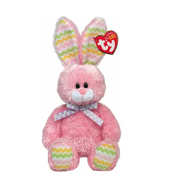 Ty 4117 Beanie Babies Hoppity Rabbit Pink for sale online 