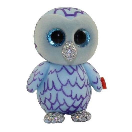 Oscar 2015 Ty Beanie Babie Boos 6in Blue and Purple Plush Owl 36148 for sale online 