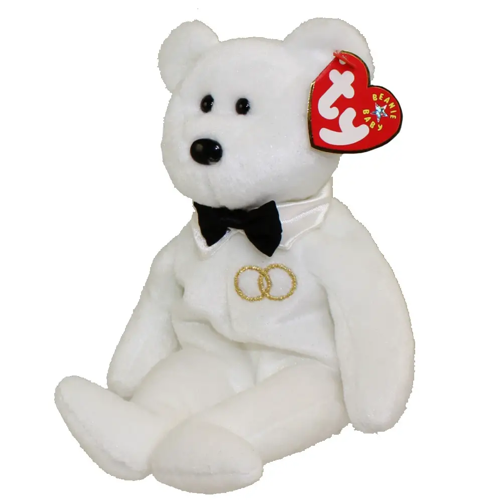 TY Beanie Babies "HIS" GROOM Wedding Teddy Bear MWMTs GIFT Ty Store Exclusive! 