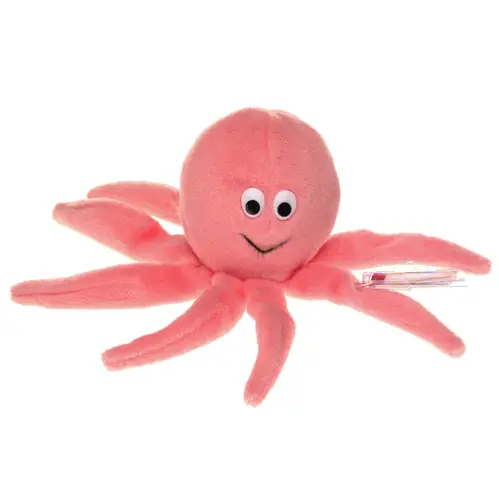 Inky Ty Beanie Buddy Original 2001 Nylon Pink Octopus for sale online 