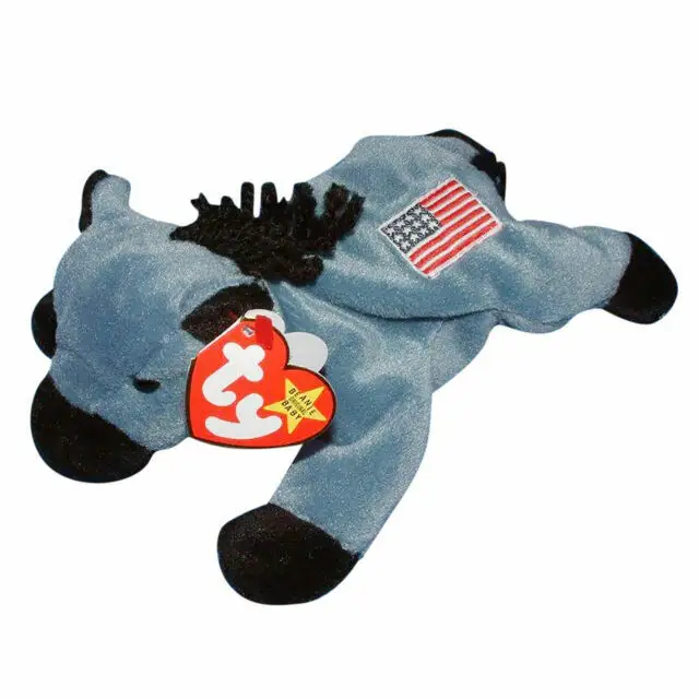 TY Beanie Buddies Righty and Lefty Large 14” Stuffed Animals Donkey Elephant New 