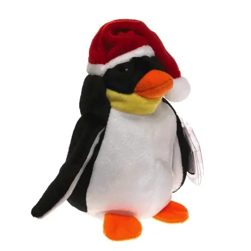 TY Jingle Beanie Baby ZERO the Penguin 4 inch MWMTs Ornament Holiday Toy 