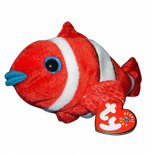 Ty Beanie Baby Jester The Fish With Tag Retired DOB September 30th 2001 for sale online