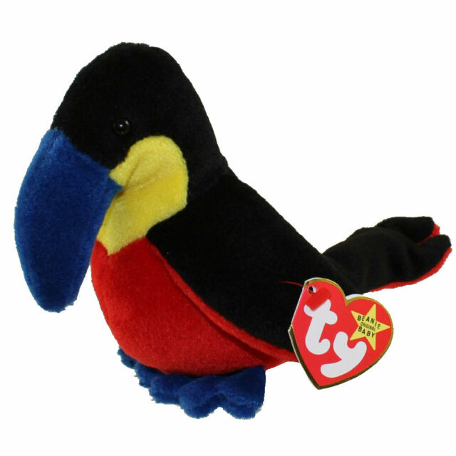 Ty Beanie Baby Kiwi The Toucan Bird Retired With Tags 4th Gen 1995 for sale online 