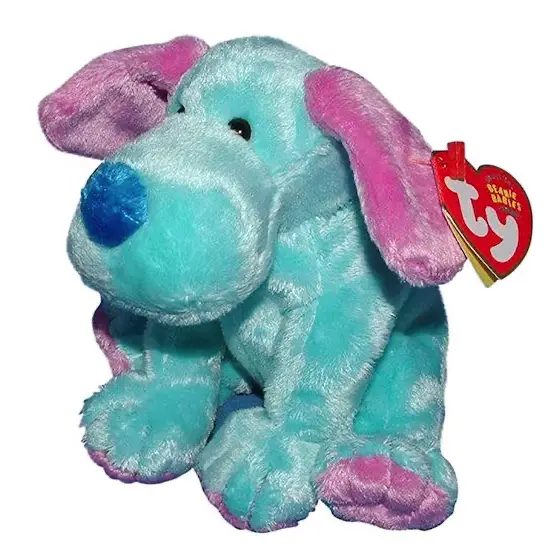 Ty Kookie Fantasy Circus Dog Green Purple 6" Beanie Baby 2004 Boys Girls 3 MWMT for sale online 