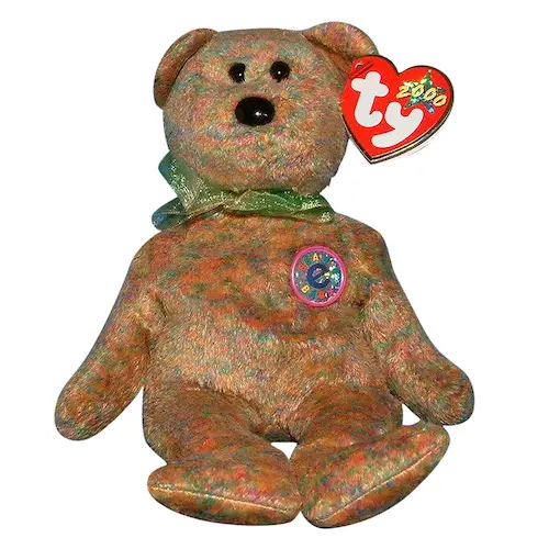 Huggy Retired 2000 Ty Beanie Babie 8in Tan and Brown Bear Boys Girls 3 up 4306 for sale online