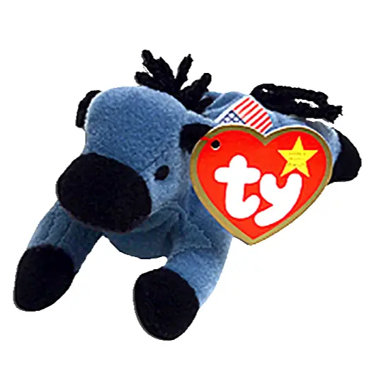 Details about   TY Beanie Babie Lefty The Donkey  McDonald’s Toy With Errors 