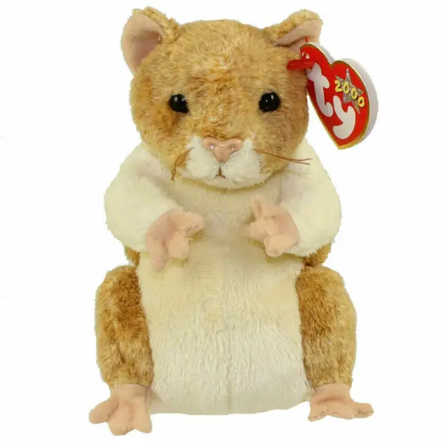 Brand New w/Mint Tags Ty Beanie Baby "Pellet" the Hamster PRISTINE 
