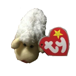 Woolsy the Sheep #6 2009 Ty Teenie Beanie McDonalds Happy Meal Toy 