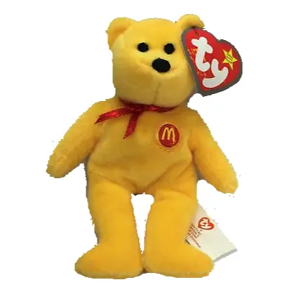 NIP GOLDEN ARCHES the BEAR TY BEANIE BABY #4 2004 McDONALD'S HAPPY MEAL TOY 