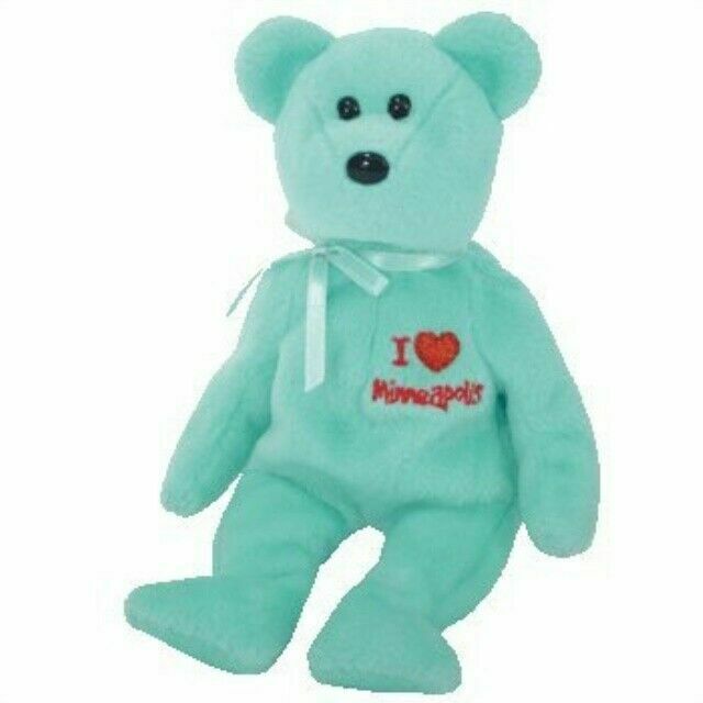 TY I LOVE MINNEAPOLIS the BEAR  BEANIE BABY MINT with  MINT TAGS 